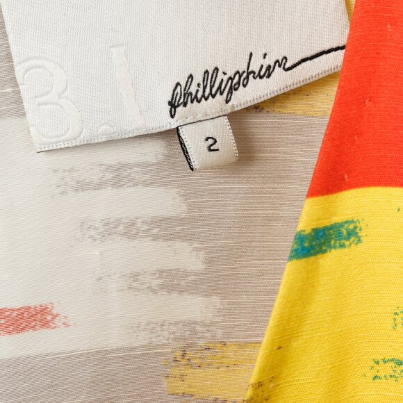 3.1 Phillip Lim Grey Ikat Print Pleated Playsuit - Picture 5 of 11